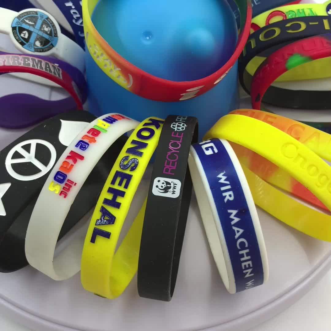 Custom Debossed Color Filled Silicone Wristbands Buy Silicone