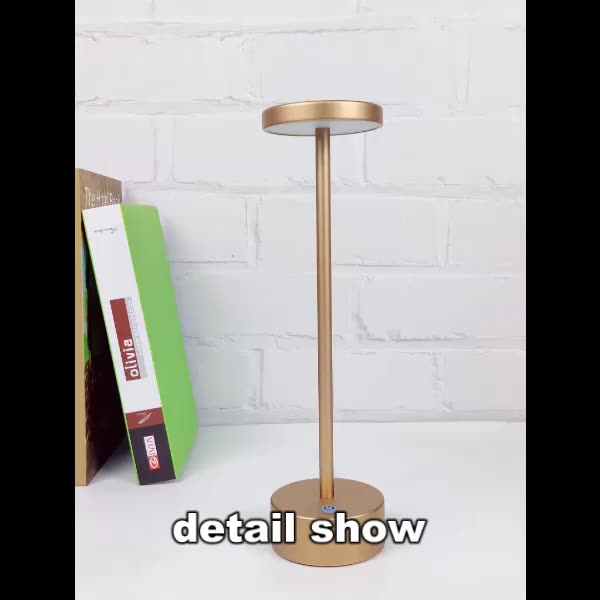Luxury Rechargeable Batteries Desk Lamp Led Usb Side Design Work Read Dinner Laptop Lamp Table