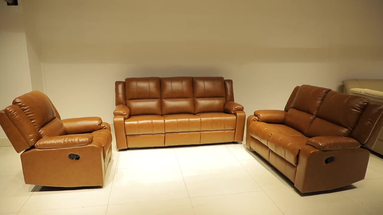 Best Selling Reclining Sofa Set,Reclining 100 Top Grain Leather Sofa
