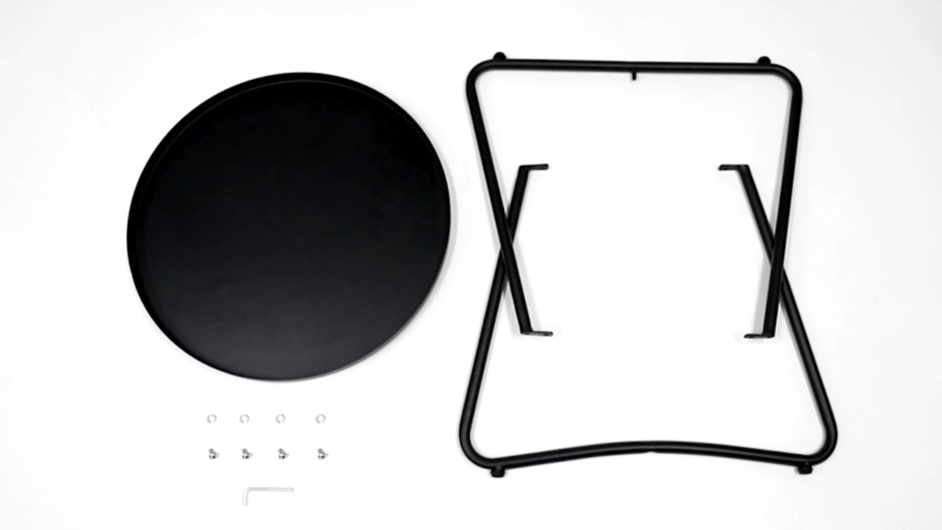 Extra Large Square Black Walnut Wood Ottoman Tray With Handles Serve