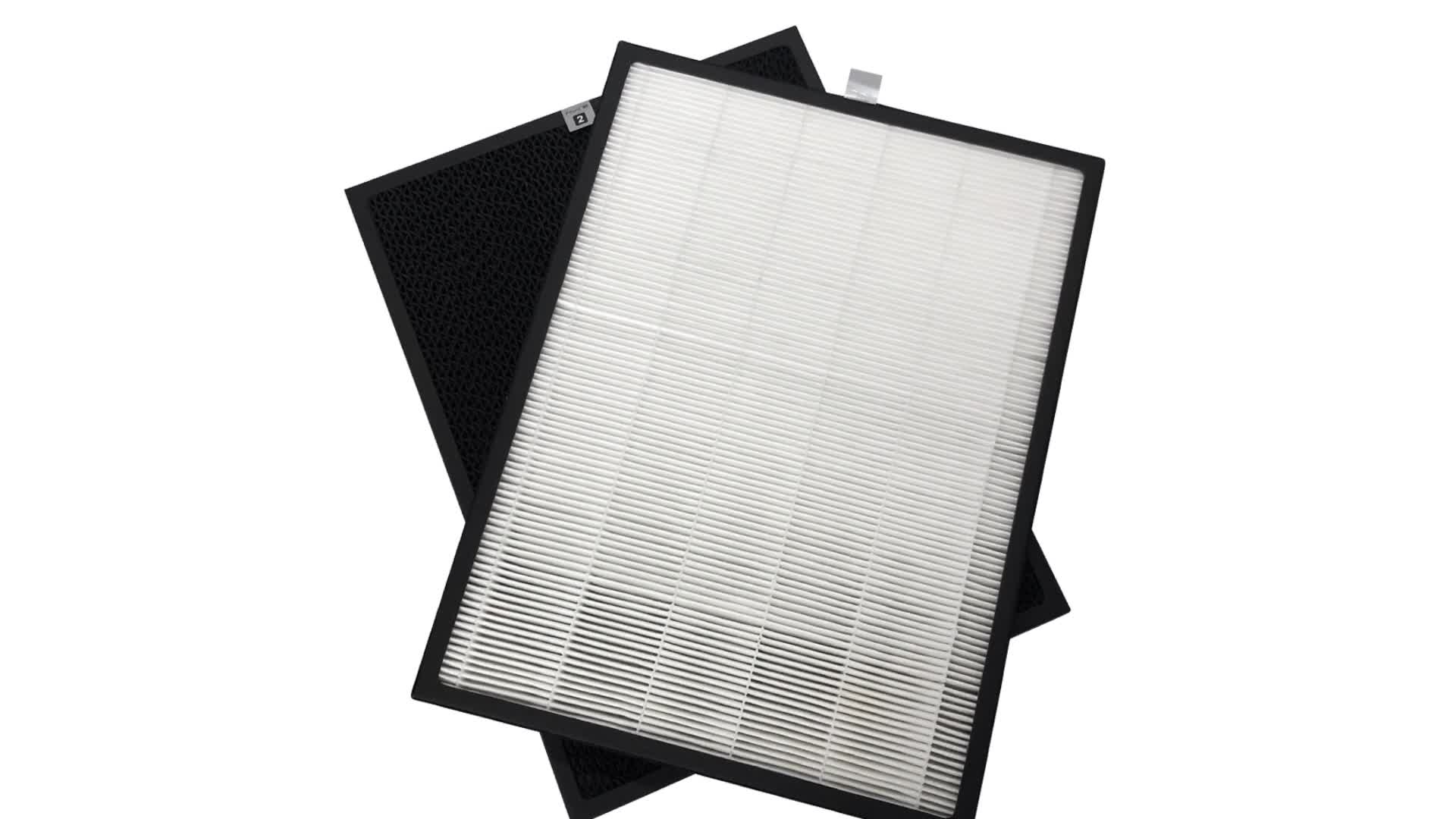 Customized Panel Activated Carbon True Hepa Air Filter Replacement For