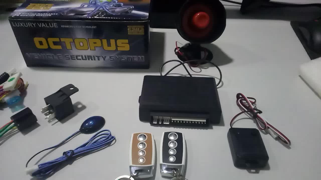 Factory Price Alarm For Car Octopus Car Alarms System With Key Remotes