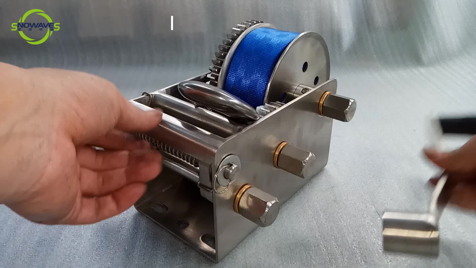 2000 Lb Stainless Steel Boat Winch Trailer Hand Crank Winch Manual Hand