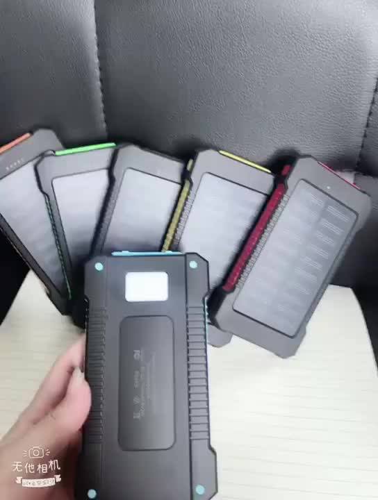 Wholesale Solar Power Bank 20000mah Waterproof Solar Charger Portable