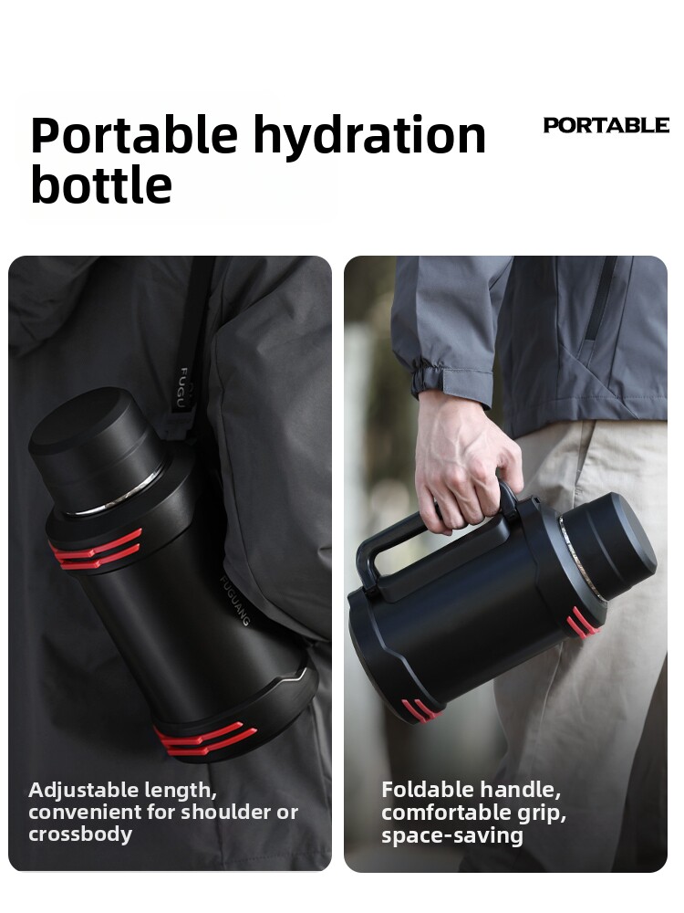 Fuguang Thermos Large Capacity Household Thermos Cup Stainless Steel Outdoor Travel Car Water Kettle Portable Hot Water Kettle
