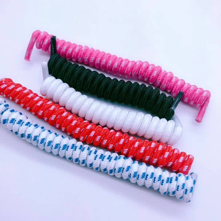 Coloured Kid's Curly Shoelace,Twister Curly Elastic Laces,Elastic