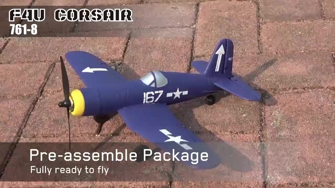 炸裂！F4U四通道遥控飞机真实测评！这台欧兰斯761-8能飞出《壮志凌云》同款帅炸操作？_航模_淘宝游戏网