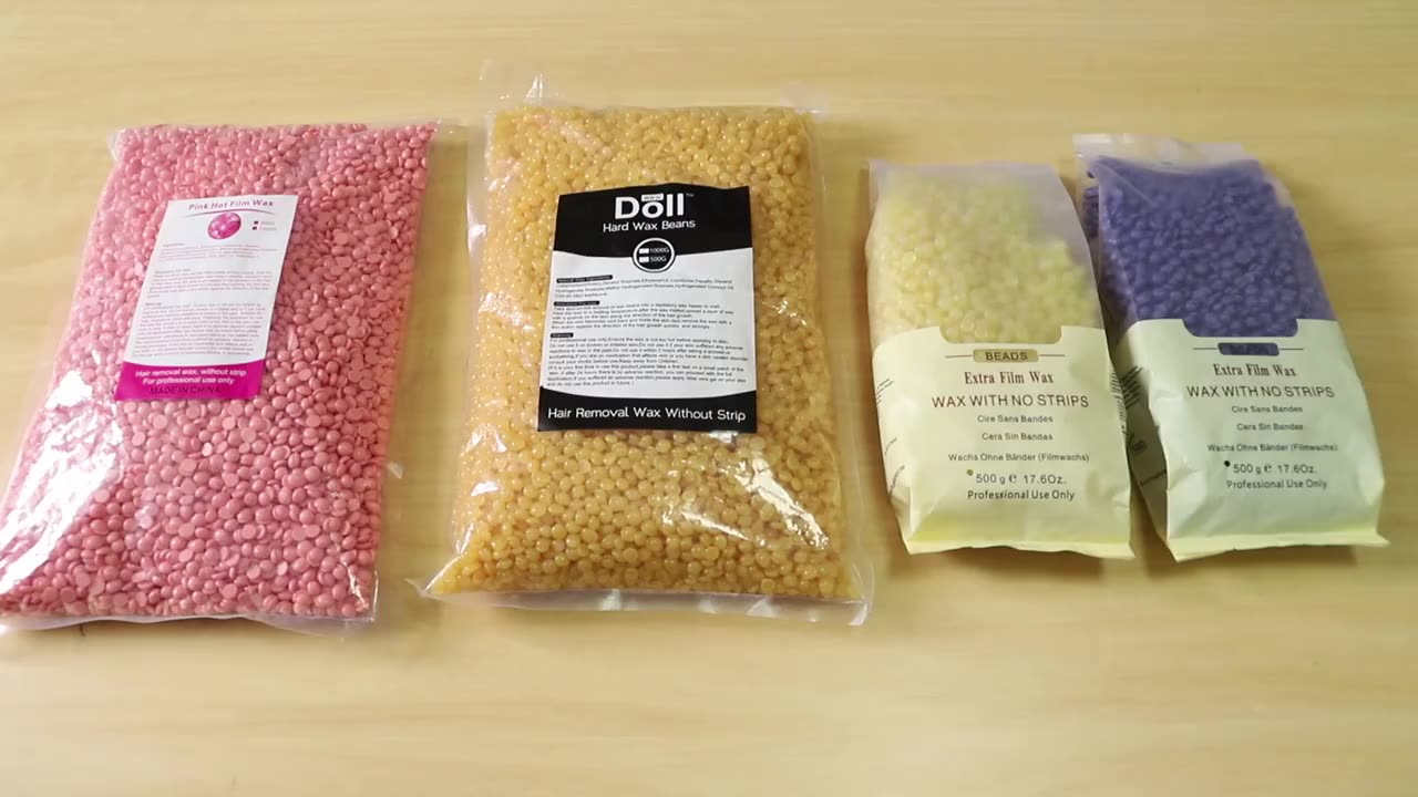 Doll Wax 500g Creme Depilatory Hard Wax Beans Kit Depilatory Wax Kit