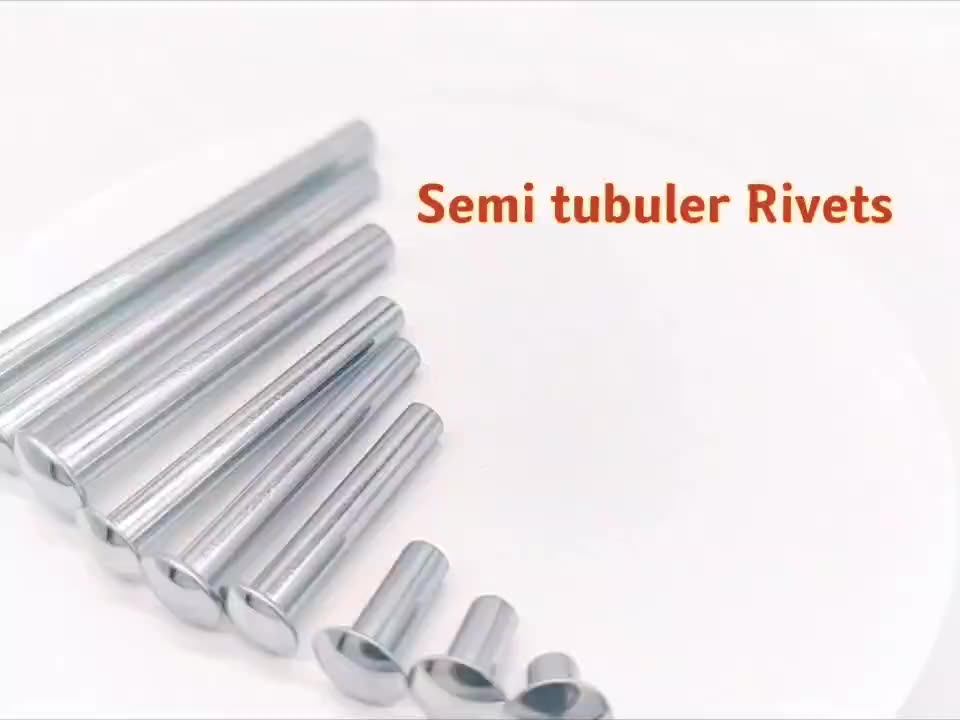 Industrial Custom Rivets Carbon Steel Aluminum Decorate Flat Head Half