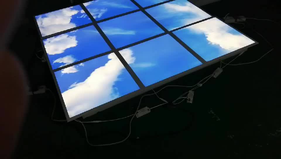 3d Image Artifical Sky Cloud Ceiling 60x60 Led Light Panel For Office