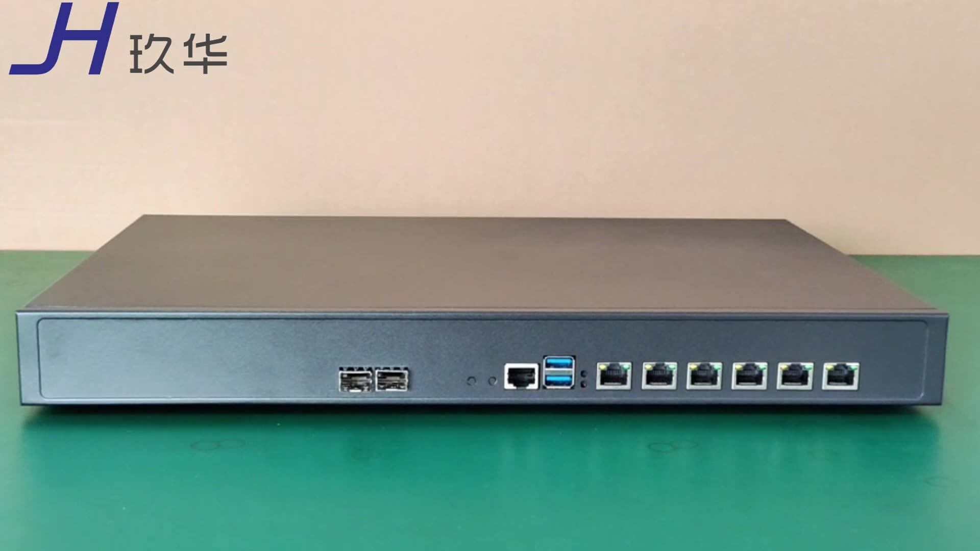 Cheap 1u Rackmount 6 Lan Firewall Server 3865u Processor Support 82574l