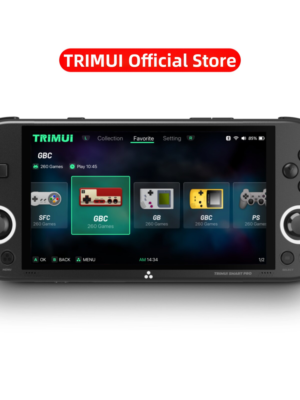 Trimui Smart Pro Retro Game Console Open-Source Handheld Childhood Nostalgia Psp Handheld Game Console Nds Simulation Gba Classic Tsp Tiktok Same Model Official Flagship Store