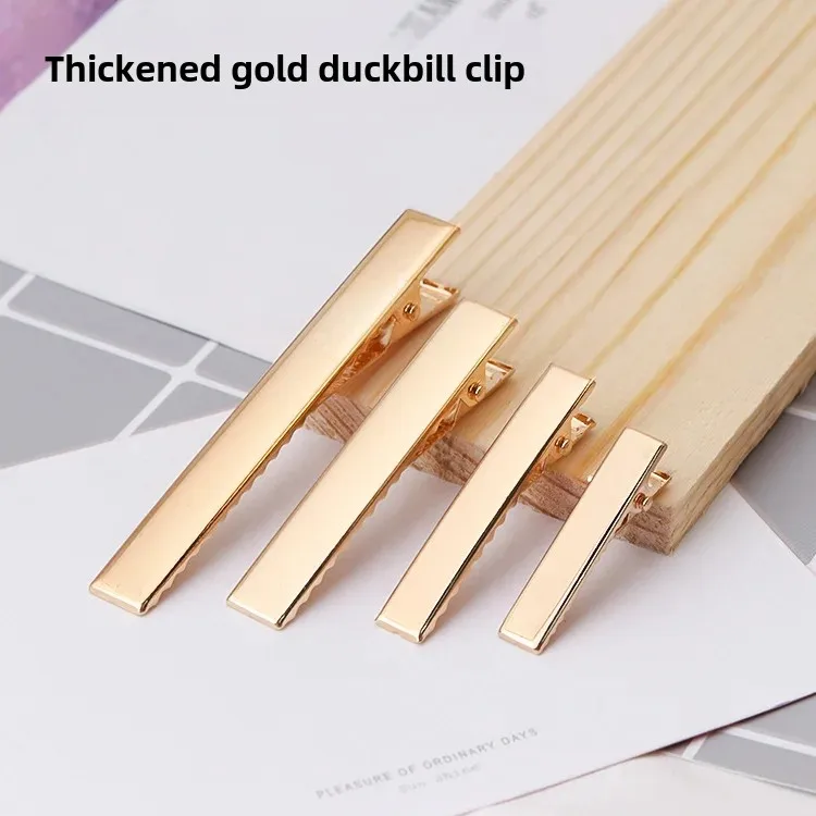 Diy Accessories Color Preservation Golden Thickened Duckbill Clip...