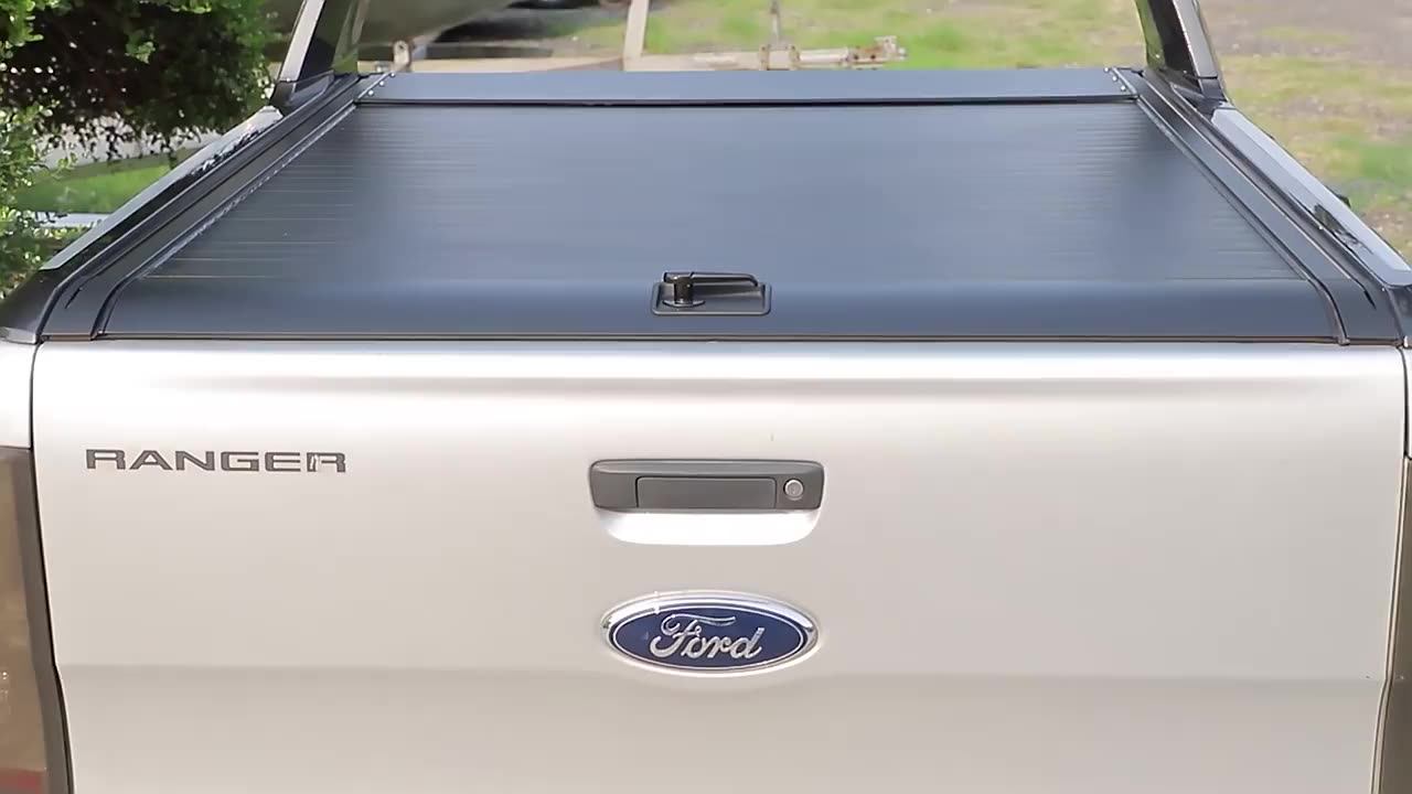 Tonneau Cover For Ford Ranger T6 2023 Car Accessories Aluminum Alloy Cover Pickup Short Bed