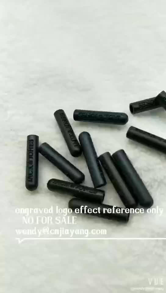 Blue Color Plastic Aglet Anti Brass Electroplated Plastic Custom 