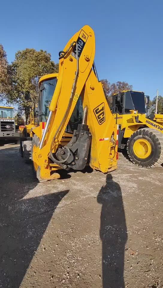 Original Used Jcb 3cx 4cx Backhoe Loader 4 Wheels 7 Tons Used