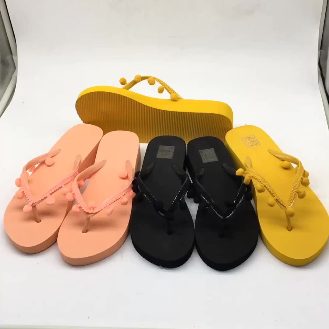 China Supply Cheap Eva Women Flip Flops Summer Beach Women Slipper