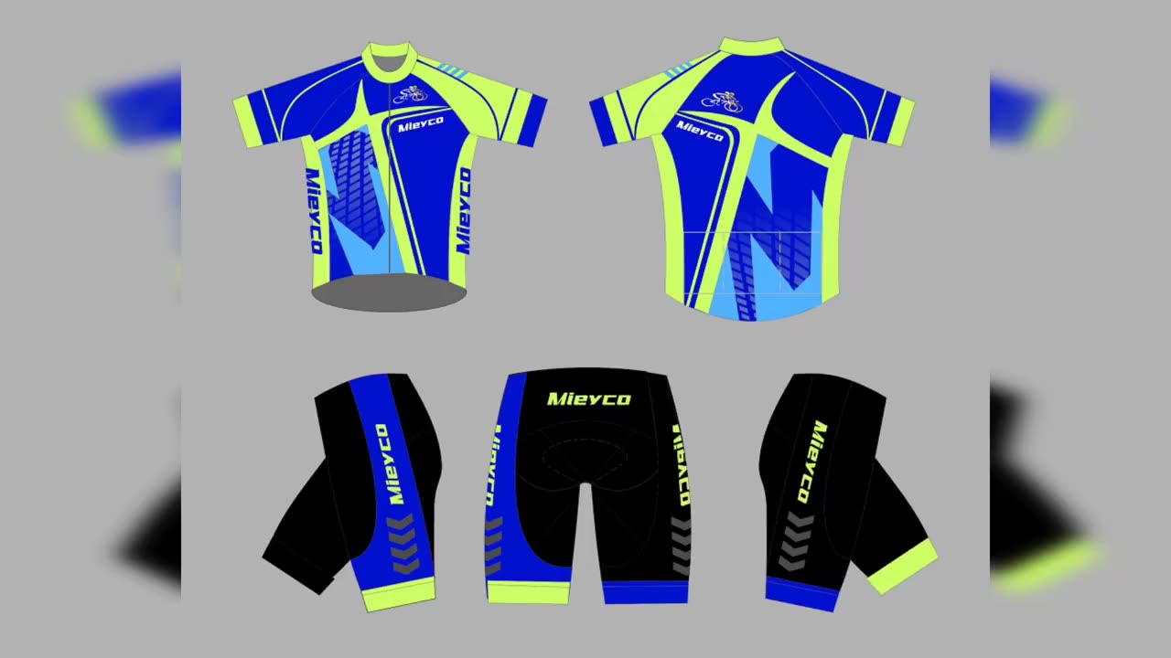 Tuta Ciclismo Uomo Estiva – Completo Con Pantaloncini Imbottiti 3D In Gel, Maglia Traspirante, 3 Tasche Posteriori, Orlo Antiscivolo, Taglia Europea (M-XXL)