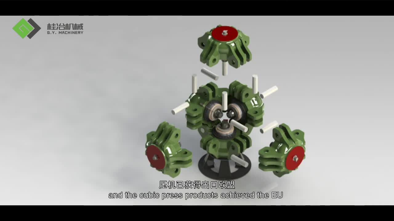 750mm Hpht Synthetic Diamond Making Hydraulic Hpht Cubic Hinge Press