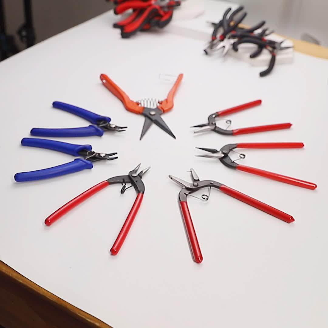 Free Shipping Jewelry Pliers Tools Long Needle Round Flat Bent Cutting