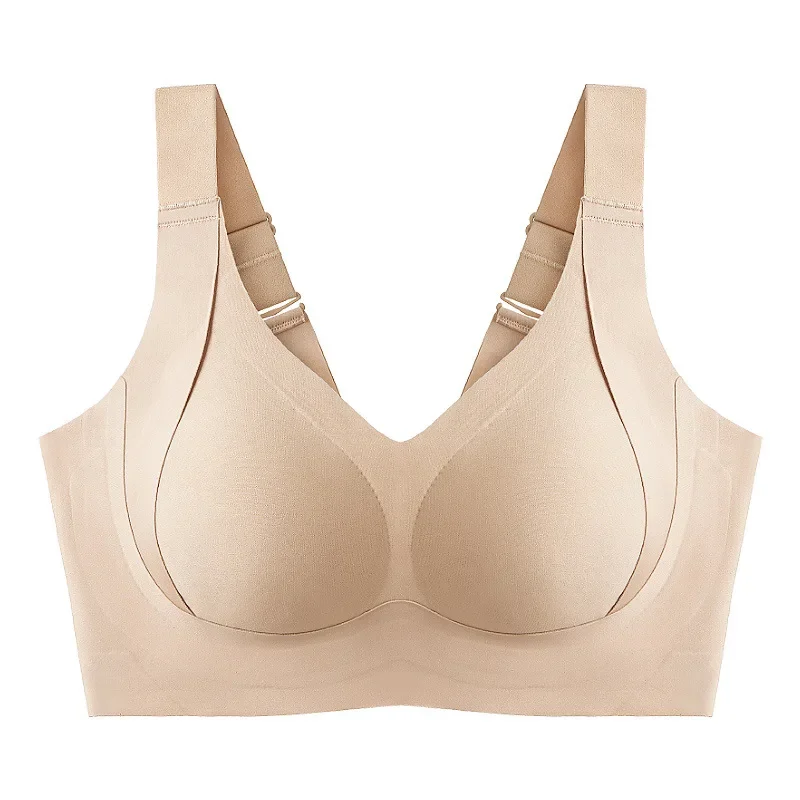 Light and thin underwear, supporting wireless bra, comfortable bra top, plus size