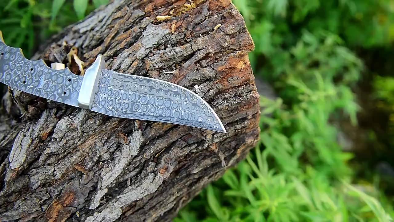 High Quality Hand Knife Blanks Handmade Damascus Steel Blank