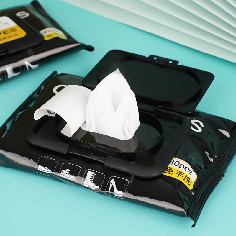 Disposable shoe wipes home white shoes wash-free cleaning wipes 30 sheets factory supply in stock wholesale