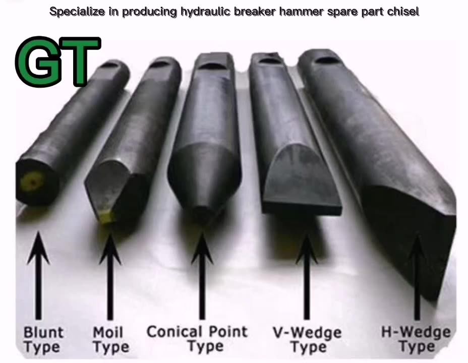 135 140mm Hydraulic Rock Hammer Breaker Chisel For 20 Tons Excavator