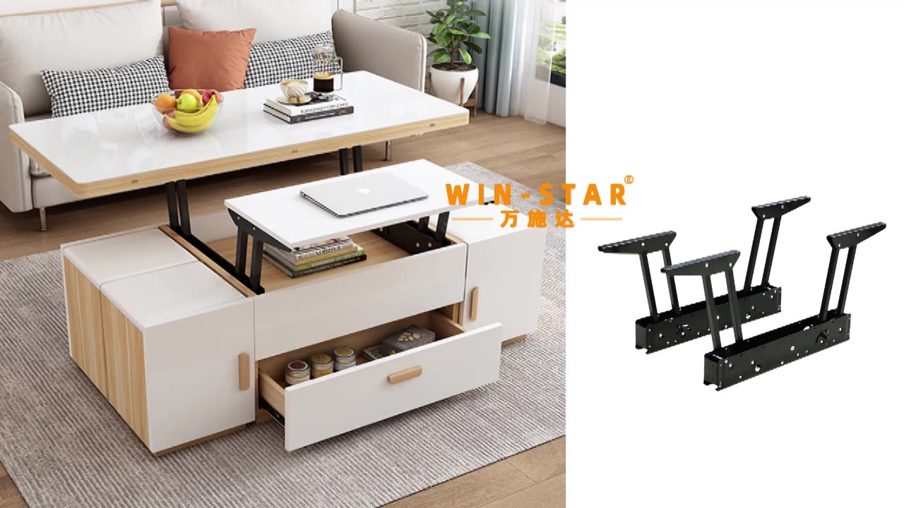 Winstar Gas Spring Table Hinge For Coffee Table Multifunctional Lift On