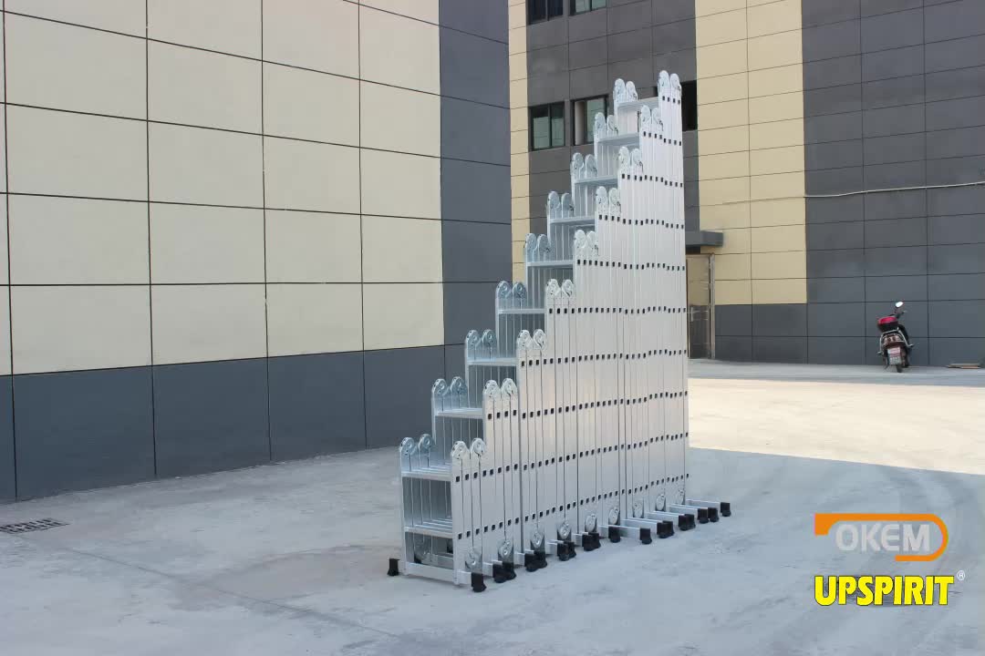 Aluminum Spring Loaded Locking Mechanism Nonslip Ribbing Capacity