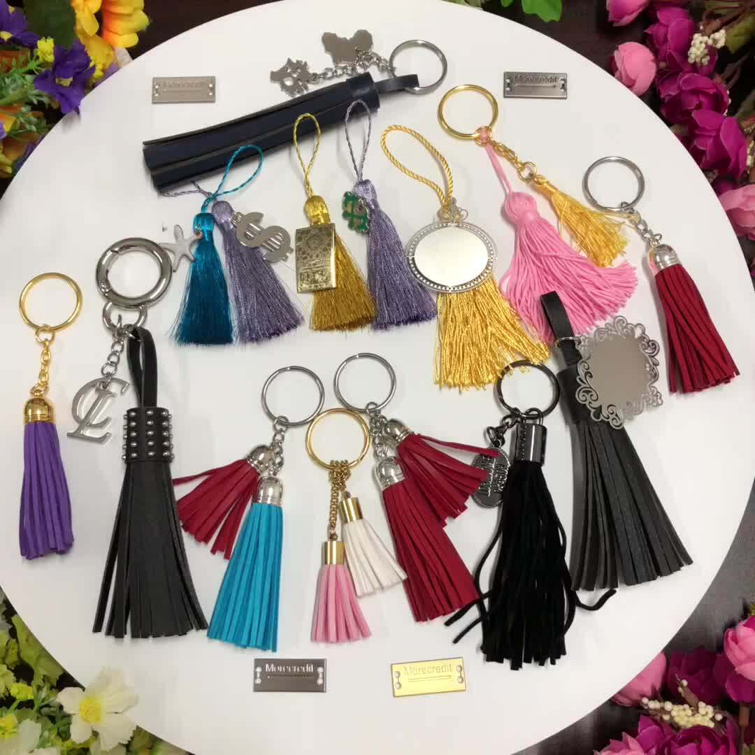Soft Elegant Handmade Polyester Silky Floss Tassels For Woman Earrings