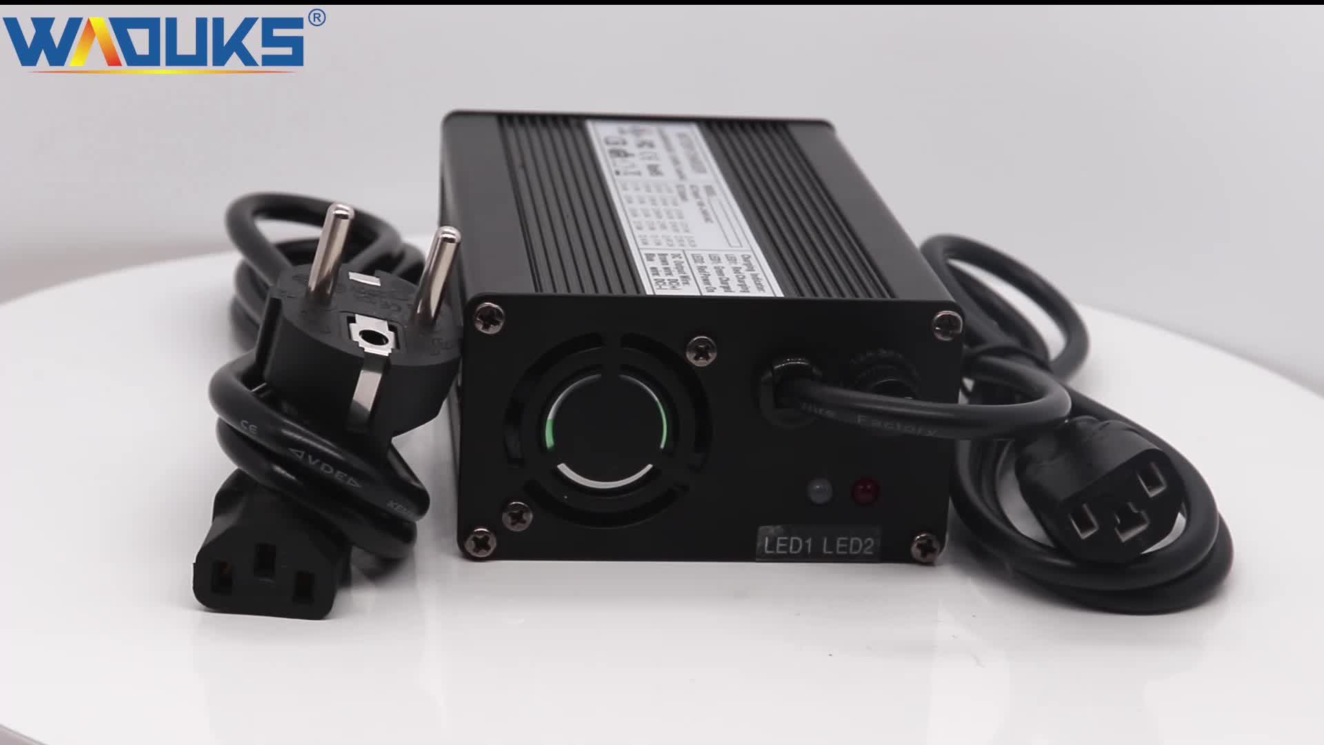 54.6v 2a Charger 13s 48v Liion Battery Pack Charger With Cooling Fan