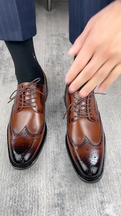 2022 High Quality Carved Oxfords Casual 