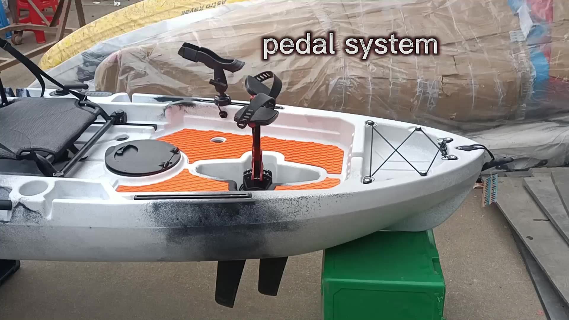 Vicking New Kayak With Pedal Drive System And Accessories Sit On Top