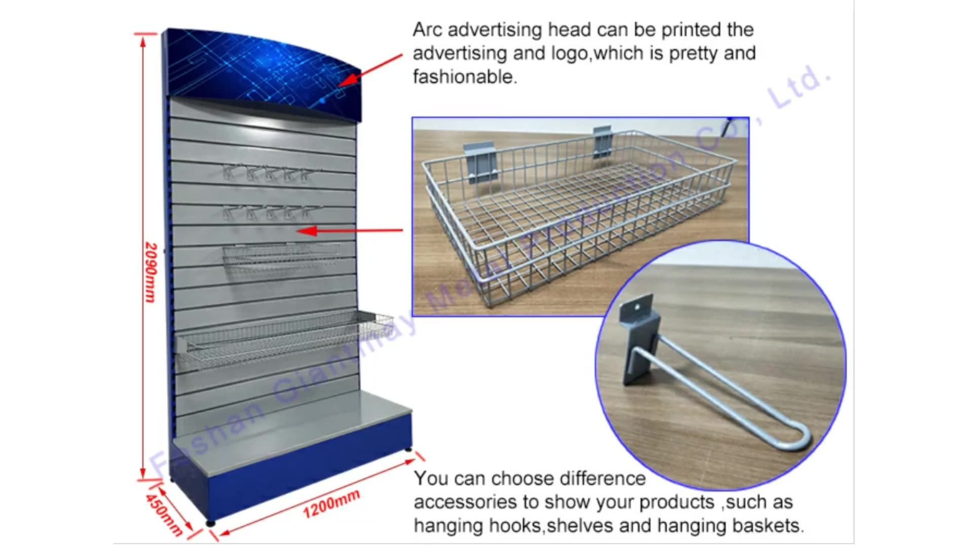 Giantmay Hight Quality Retail Stand Potato Chips Metal Rack Free