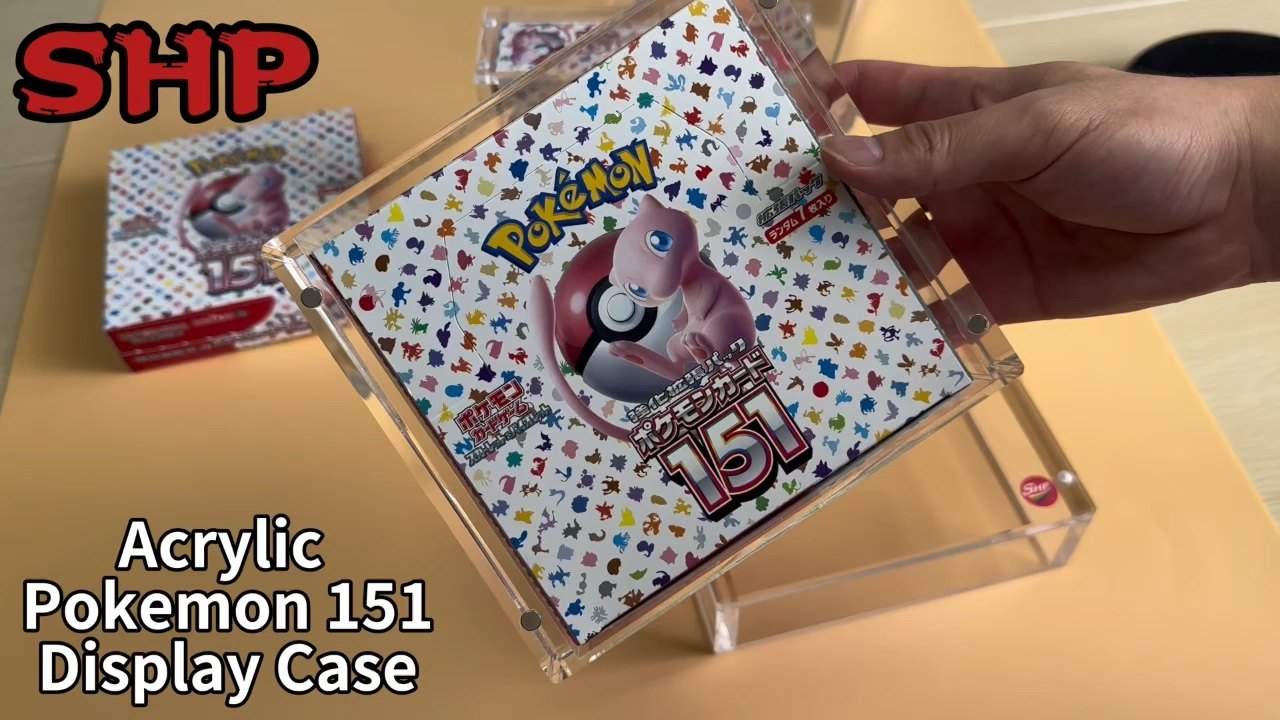 Shp Strong Acrylic New Pokemon 151 Booster Box Scarlet And