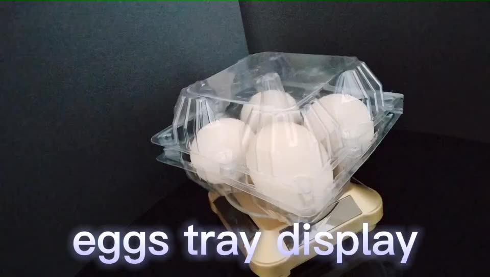 Plastic Egg Cartons Bulk Empty Clear Chicken Egg Tray Disposable Egg Carton Holder For Chicken