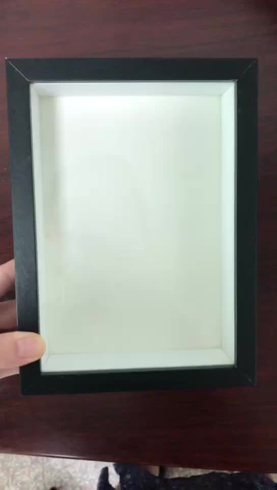 Square A4 Paper Diy Photo Frame Doublesided Glass Picture Frame Set