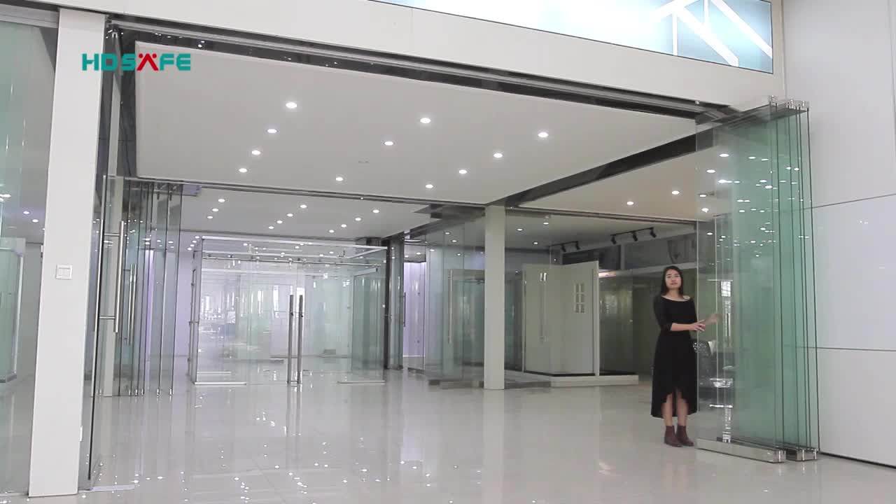 Interior Glass Bifold Doors Glass Folding Partition For Office