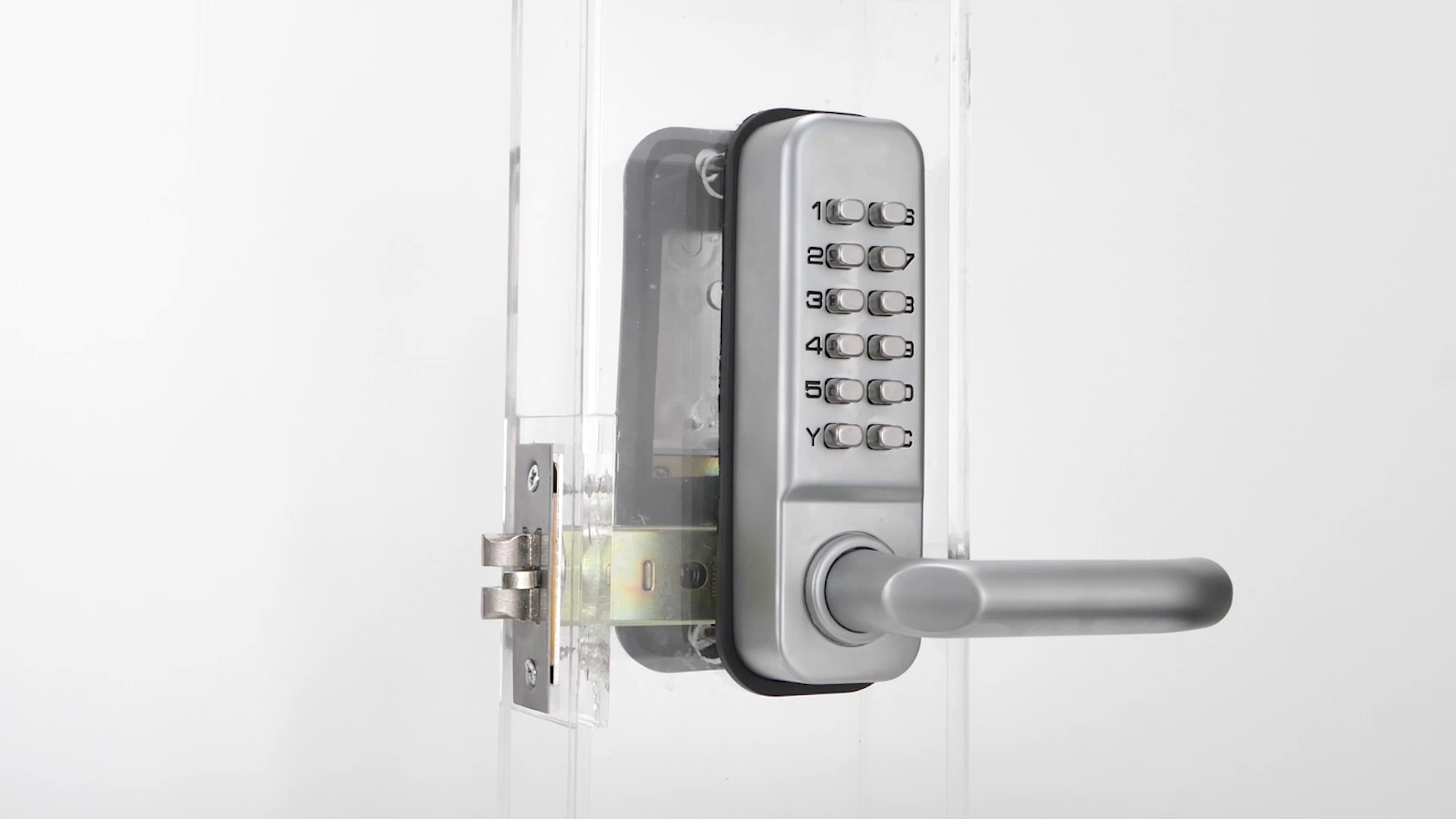 khoá cửa điện tử xiaomi Khóa mật khẩu máy móc Shangyi Khóa Aluminium Office Office Lock Waterproof Waterproof Không có khóa mật khẩu phòng ngủ khóa cửa khóa cửa khoa van tay thong minh khóa vân tay tuya Khóa cửa thông minh