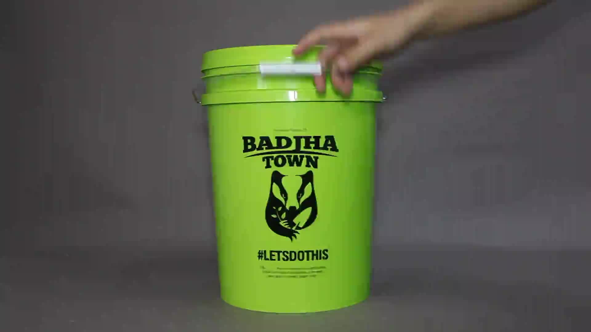 American Style Heavy Duty 5 Gallon Plastic Bucket 20 Liter Paint Pail