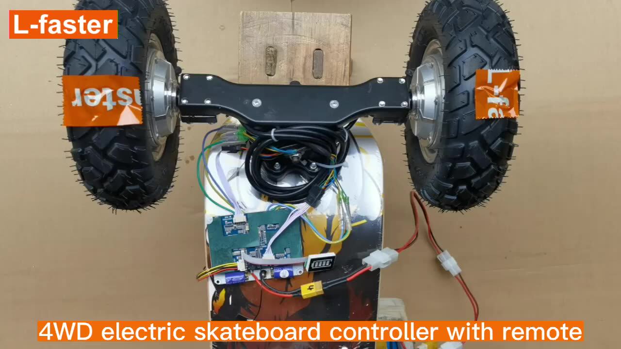 L-faster Elektro-Skateboard Kit – Brushless Nabenmotoren, Dual Drive, Mit Fernbedienung, DIY Für Kinder & Erwachsene