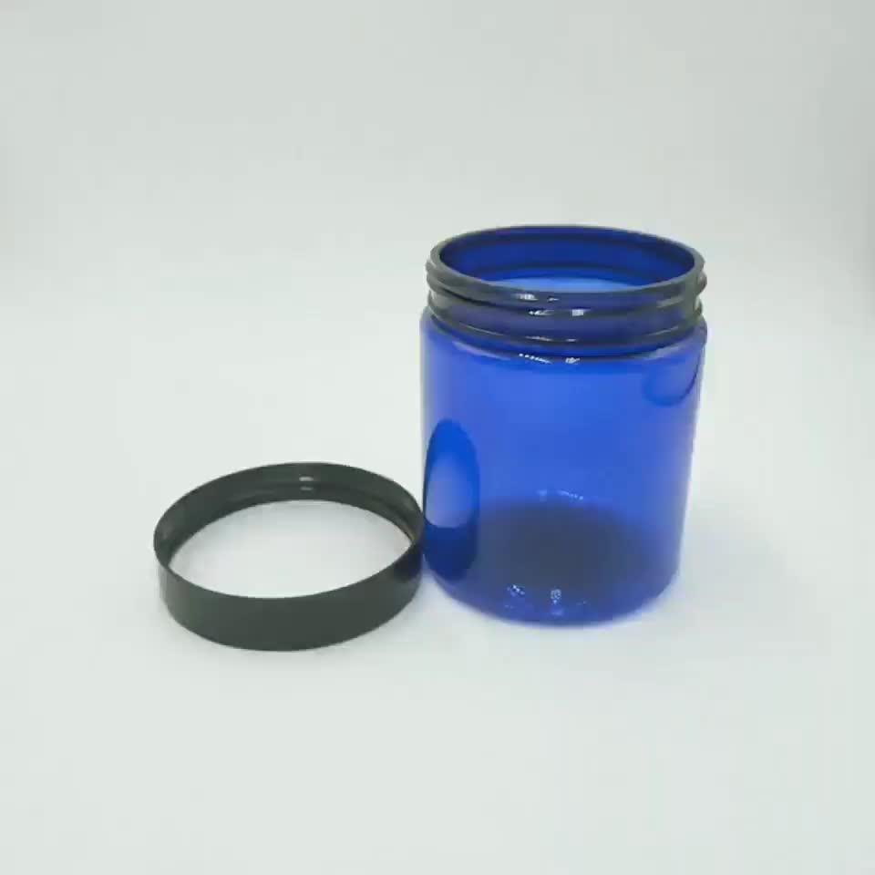 Amber Pet Plastic Jars With Gold Lid For Skin Care Cream Buy Plastic