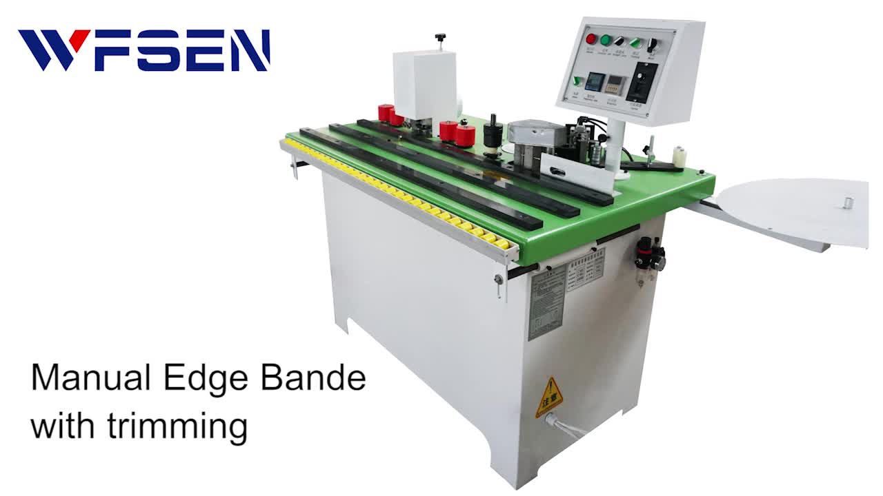 Small Edgebander Manual Hand Held Edge Banding Machine With Trimming