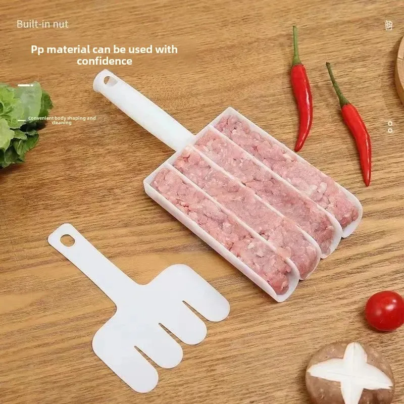 Household Meatball Artifact Quadruple Meatball Maker Kitchen Non-stick Squeeze Fish Ball Press Meatball Tool