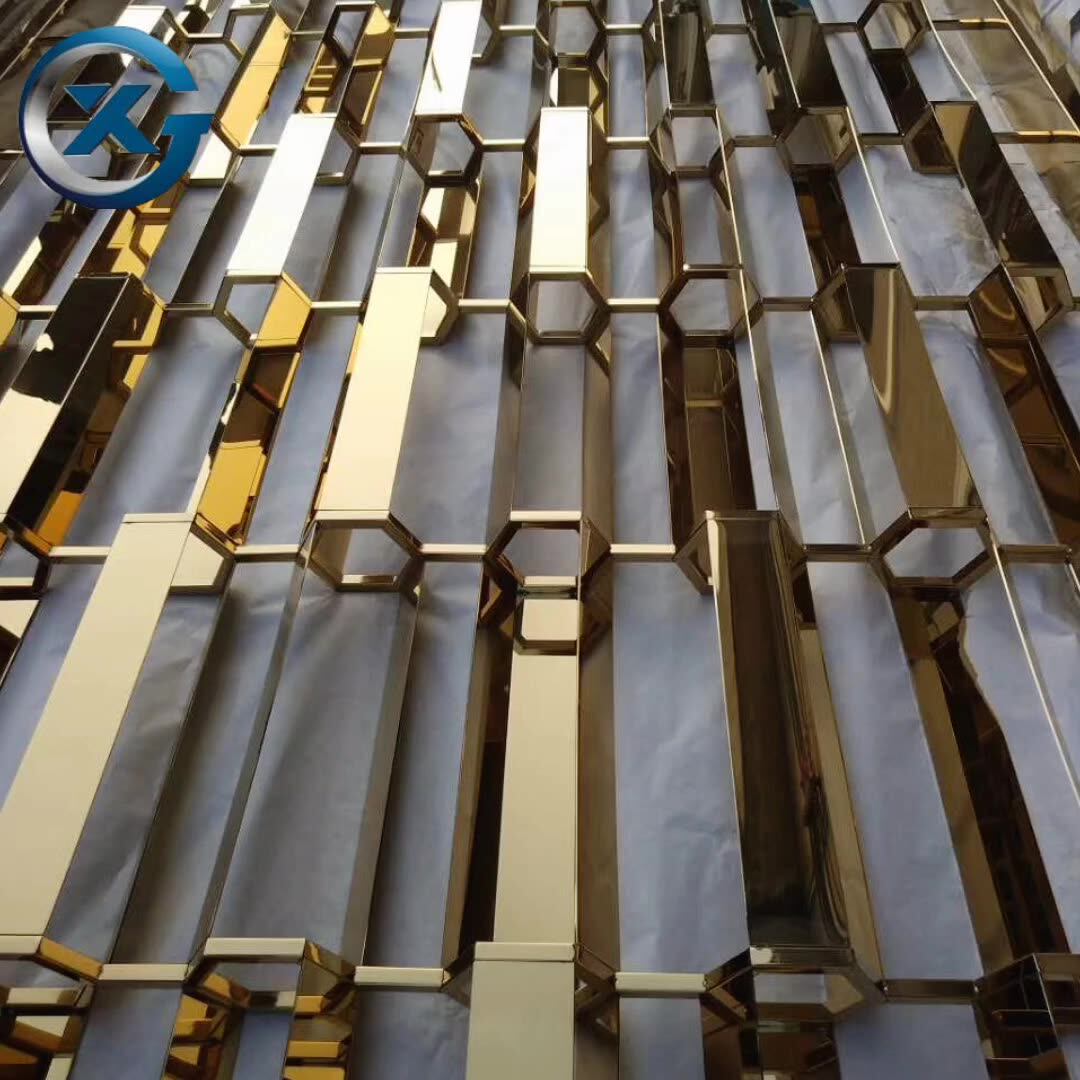 Interior Decorative Stainless Steel Column Cladding Panel With Color