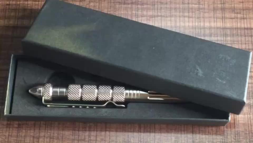 Outdoor Multifunction Titanium Tactical Pen Self Defense Tool Survival Pen With Logo Engraved