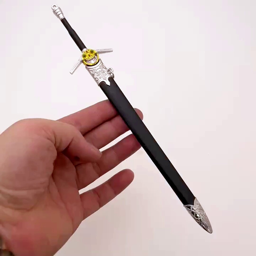 巫师3兵器狂猎魔人剑带鞘双头兽剑22CM值得入手吗？_游戏_淘宝游戏网