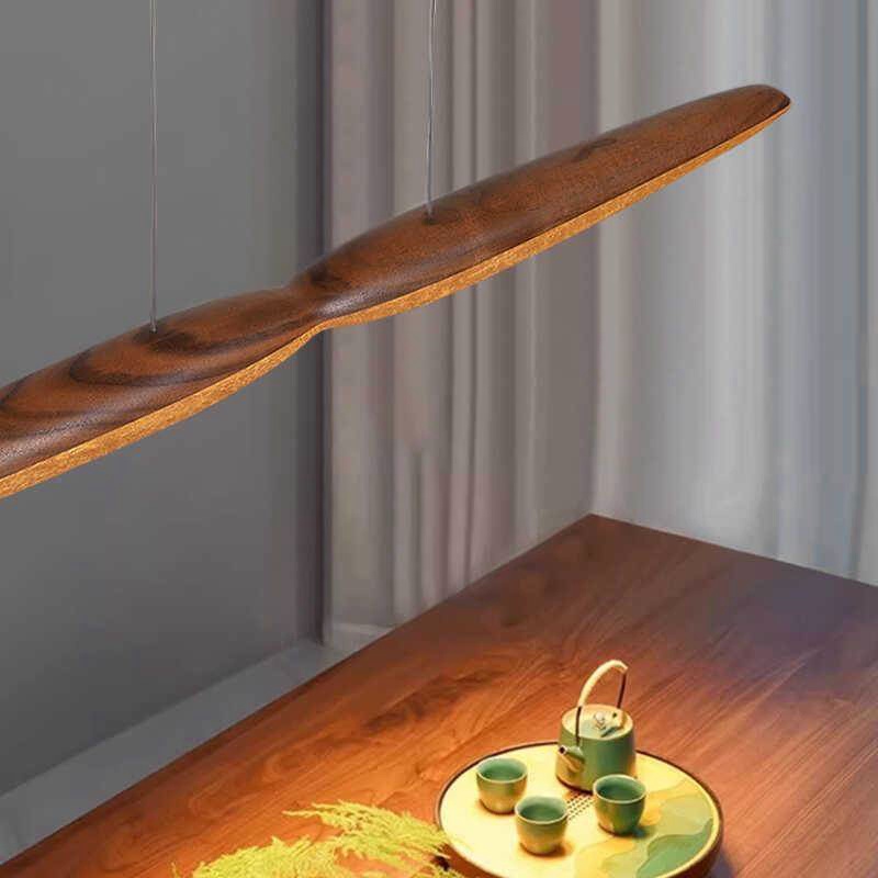 办公室美学更新!胡桃木&黄金木吊灯、打造北欧风创意空间✨