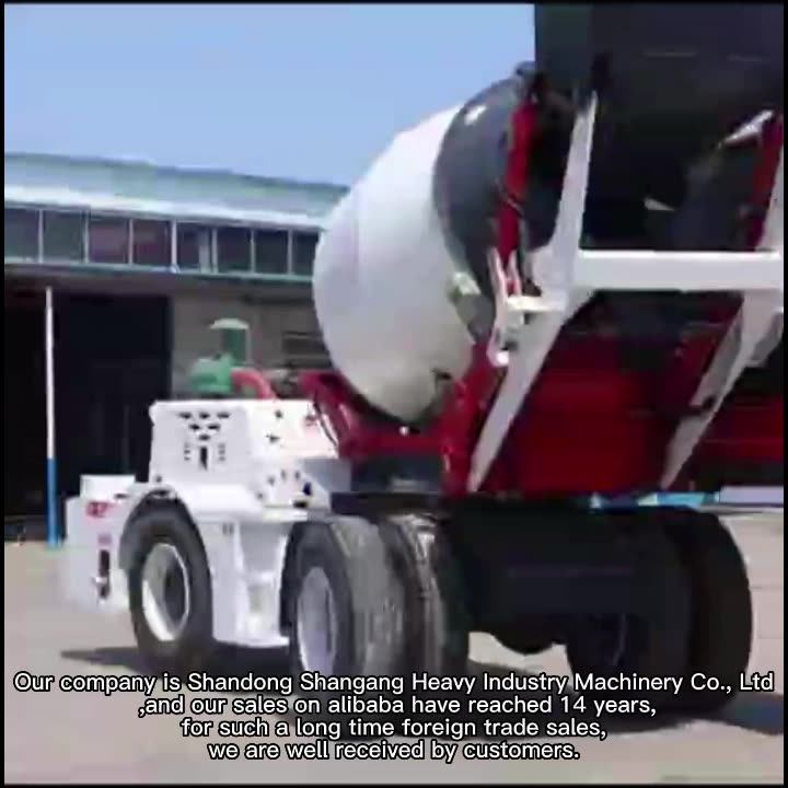 3.5m3 Self Loading Mobile Concrete Mixer Truck 4 Cubic Meters Concrete